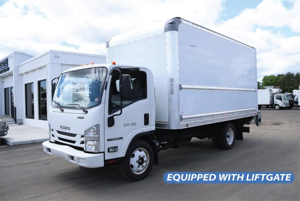 2018 Isuzu NPR HD 16 ft Box Truck – 92,106 mi