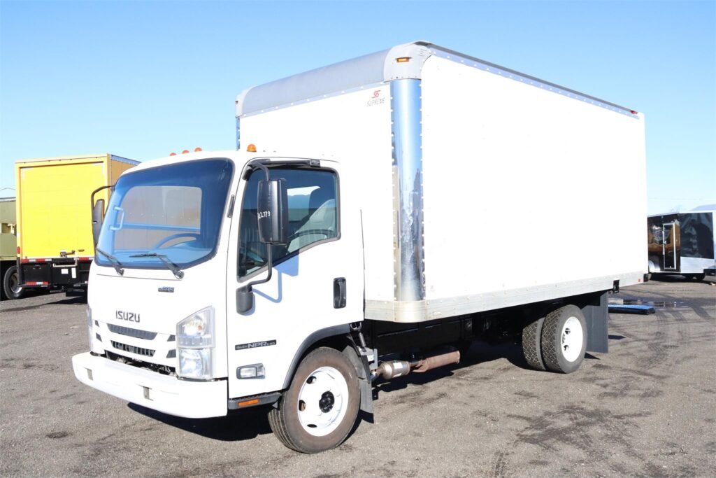 2017 Isuzu NPR HD 16 ft Box Truck – 87,651 mi